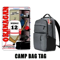 Stinky Lockers OHC Starter Champion Pack-Great Value, a game-themed camp bag tag with hockey gear and locker room design.