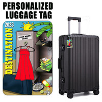 Stinky Lockers Personalized Sunny Luggage Tag with Loop-Hers
