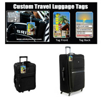 Personalized Sunny Luggage Tag with Loop-Hers