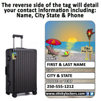 Personalized Sunny Luggage Tag with Loop-Hers