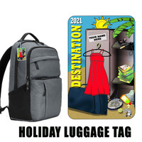Personalized Sunny Luggage Tag with Loop-Hers