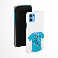 Personalized Nurse Scrub Sticker 3 Pack | Laminated Labels For Your Water Bottle, Laptop or Phone | Decals That Last & Won't Peel Off