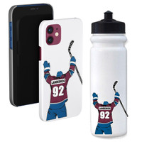 Stinky Lockers Colorado 92 Landeskog Bedard Waterproof Hockey Stickers 3 Pack 