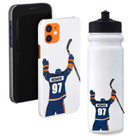 Stinky Lockers Edmonton 97 McDavid Waterproof Hockey Stickers 3 Pack 