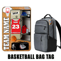Stinky Lockers Basketball Combo-Includes Personalized Bag Tag & More Stickers 