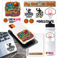 Stinky Lockers Basketball Combo-Includes Personalized Bag Tag & More Stickers 