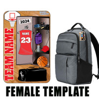 Stinky Lockers Basketball Combo-Includes Personalized Bag Tag & More Stickers 