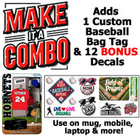 Stinky Lockers Baseball Combo-Includes Personalized Bag Tag & More Stickers 