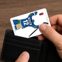 Stinky Lockers Hockey Celly Card Skin – Personalized Credit/Debit Card Sticker Pack 