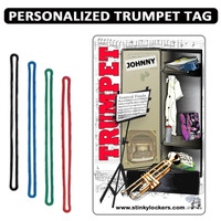 Personalized Trumpet Case Luggage Tag with Loop