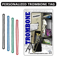Personalized Trombone Case Luggage Tag with Loop