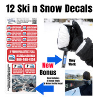 Stinky Lockers Ski Labels & Bag Tag Combo 
