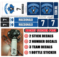 Stinky Lockers Personalized Hockey | Ringette | LAX Sticker Pack 