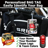 Stinky Lockers Ringette Bag Tag & Stick Label Combo  Stinky Lockers Ringette Bag Tag & Stick Label Combo