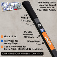 Stinky Lockers Personalized Hockey | Ringette | Lacrosse Stick Sticker 