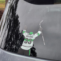 Stinky Lockers Personalized Hockey Window Sticker