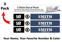 3 Pack Stick Decal-Hurricanes