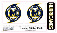 Hurricane Helmet Sticker Pack-No Number