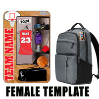 Stinky Lockers Personalized Basketball Luggage Tag with Loop