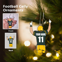 Stinky Lockers Personalized Color Football Ornament for Your Player
