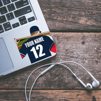 Personalized Baseball Water Bottle Stickers-6 Pack
