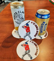 Personalized Baseball Coasters-4 Pack