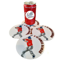 Personalized Baseball Coasters-4 Pack