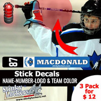 Personalized Ringett Stick Stickers-3 Pack