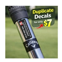 Stinky Lockers Set of 17 Golf Id Labels - Special Duplicate Decal Labels for Golf Clubs, featuring customization options for personal or business ID on golf equipment.