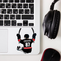 Personalized Sledge Hockey Water Bottle Sticker