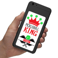 Personalized Pickleball Sticker for your Water Bottle or Cell Phone or Laptop or Thermal Mug and More