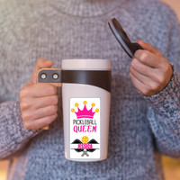 Personalized Pickleball Sticker for your Water Bottle or Cell Phone or Laptop or Thermal Mug and More
