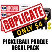 Personalized Pickleball Paddle Pack-Duplicate Set