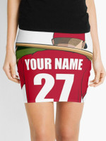 Stinky Lockers Personalized Baseball Mini Skirt