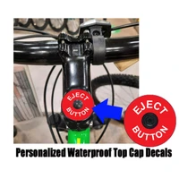 Personalized waterproof bike decals help cyclists identify bikes, water bottles, tools and accessories while adding custom style to every ride.