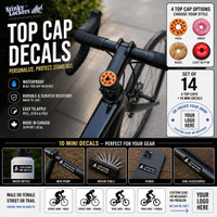 Stinky Lockers Assorted Top Cap & Cycling Decals-Set of 14 