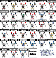 Stinky Lockers Personalized Hockey Window Graphic 2 Pack