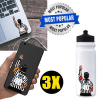 Stinky Lockers Personalized Ice Hockey Official Stickers-6 Pack
