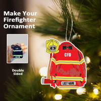 Personalized Firefighter Ornament for your Hero | Ornament with Your Station Number | Department | Last Name or Nickname