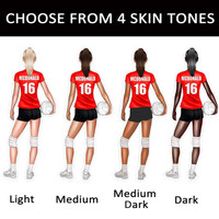 Stinky Lockers Personalized Female Volleyball Sticker