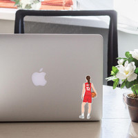 Stinky Lockers Personalized Female Basketball Sticker