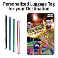 Personalized Las Vegas Luggage Tag with Loop