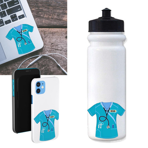 Personalized Nurse Scrub Ornament