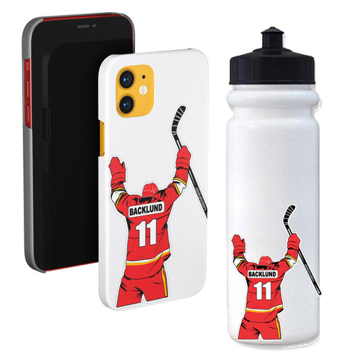 Stinky Lockers Calgary 11 Backlund Waterproof Hockey Stickers 3 Pack 