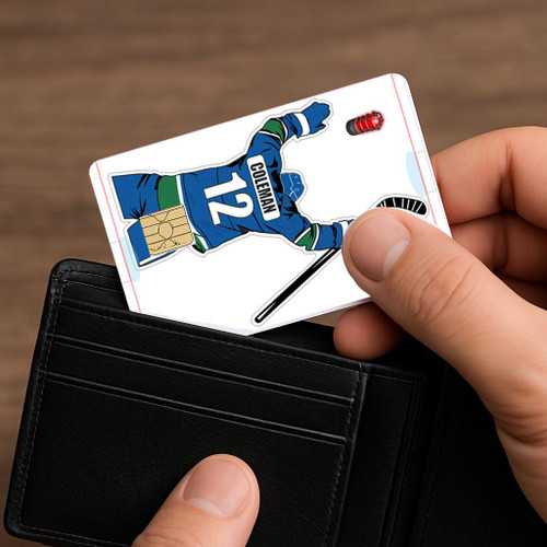 Stinky Lockers Hockey Celly Card Skin – Personalized Credit/Debit Card Sticker Pack 