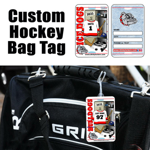 Personalized Hockey Luggage Tag