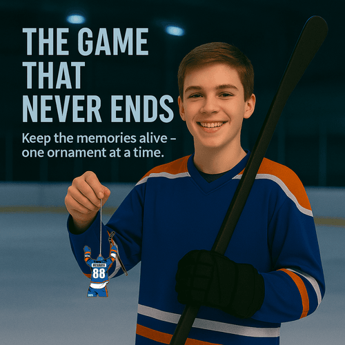 Stinky Lockers Personalized Color Hockey Ornament for Your Hockey Player 