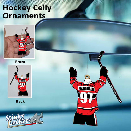 Personalized Color Hockey Ornament for Your Hockey Player