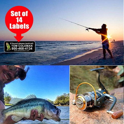 Personalized Fishing Accessory Waterproof Decals