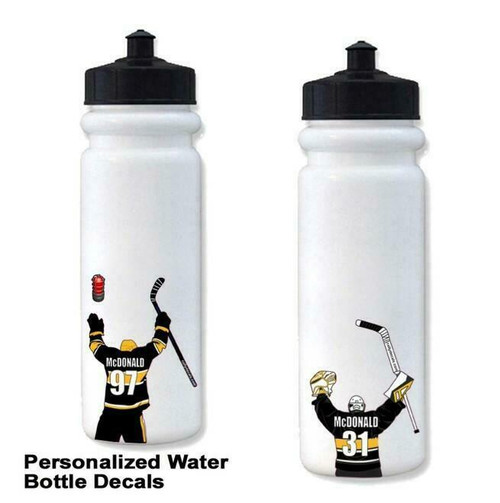 10 Pack Bottle Hockey Sticker -Team Order